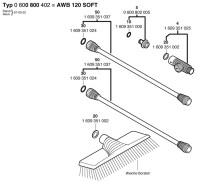 Bosch 0 600 800 402 AWB 120 SOFT Cleaning Brush Spare Parts